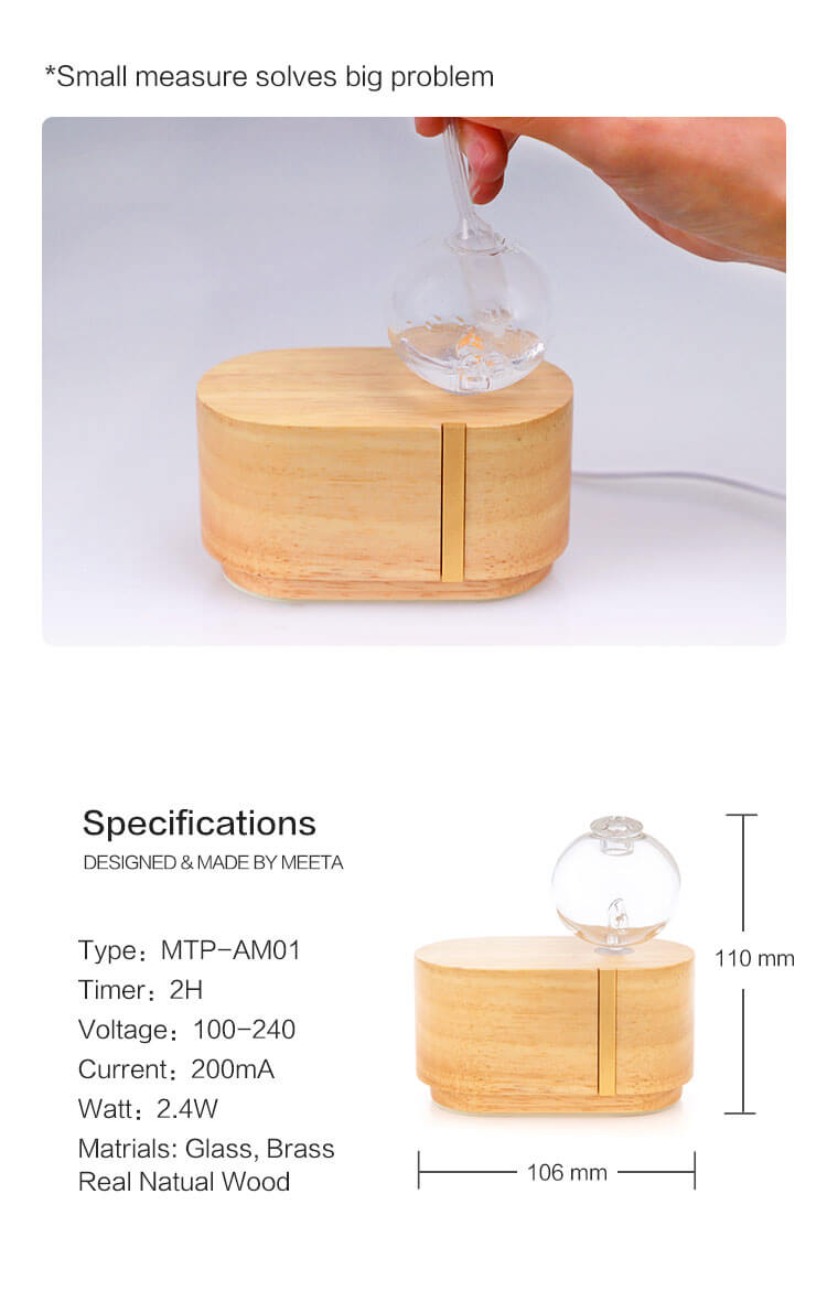 wireless electric aroma diffuser by nebulization